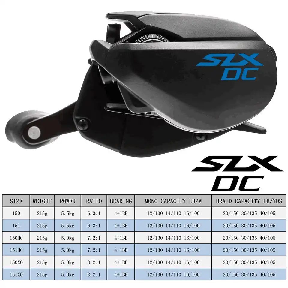 Shimano Baitcasting Reel Slx Dc Slx Xt Slx Fishing Reel 4 1bb New Svs Infinity Braking System 8 2 7 2 6 3 Ratio Hagane Body Fishing Reels Aliexpress