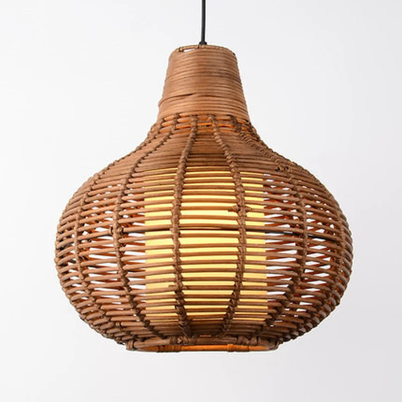 Handmade Coffee Wicker Rattan Gourd 