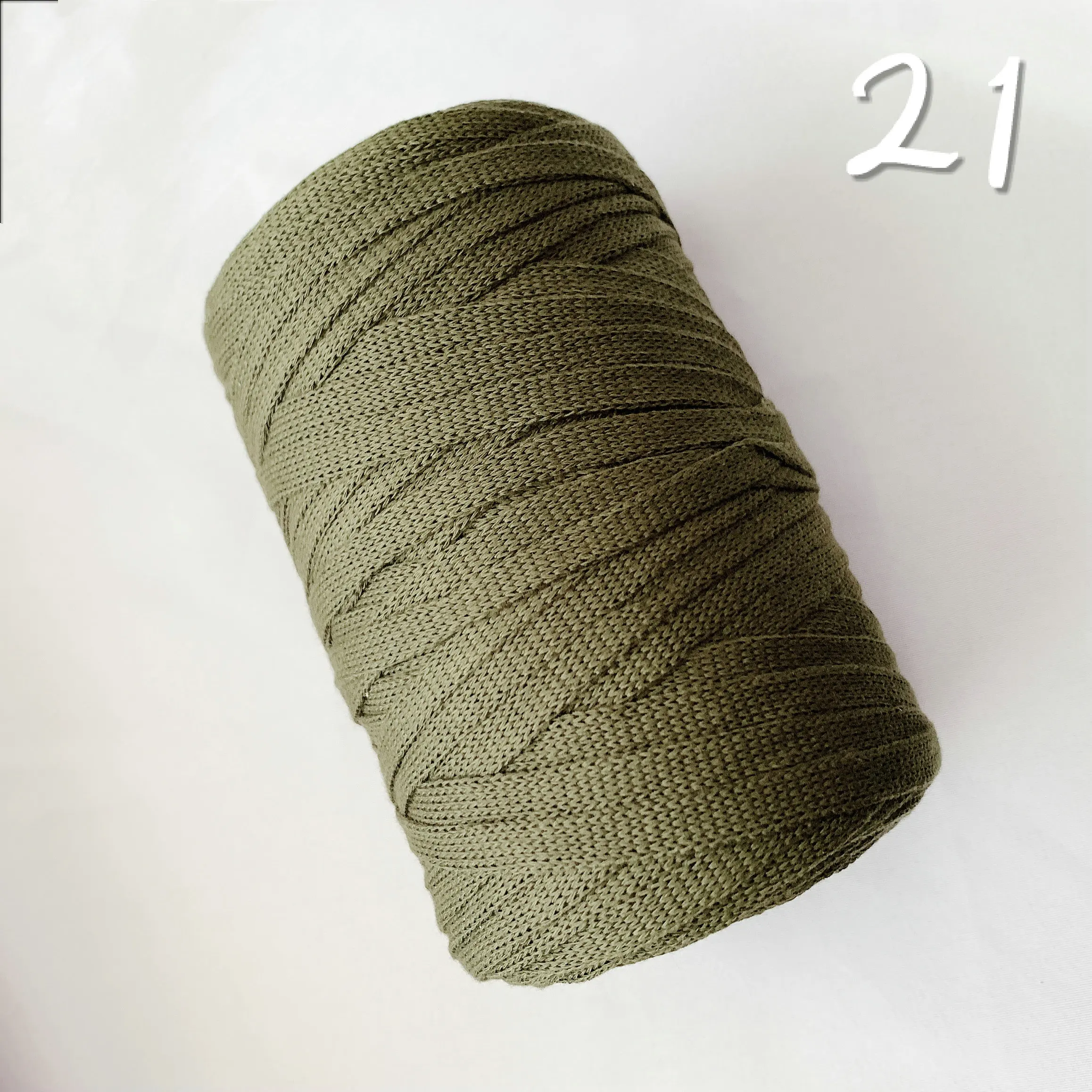 250g*1 piece Flat strip thread Net Thick yarn crochet Polyester yarn for  knitting Poly yarn Knit bags strip of cloth threads t59