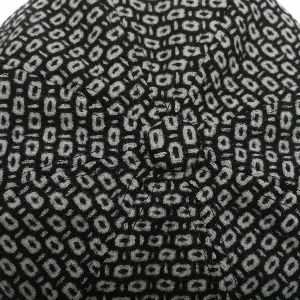 Womail Lady Winter Warm Berets cap Fashion plaid French Hat Girls Pumpkin Vintage Female Party Flat Hat Felt Berets 823