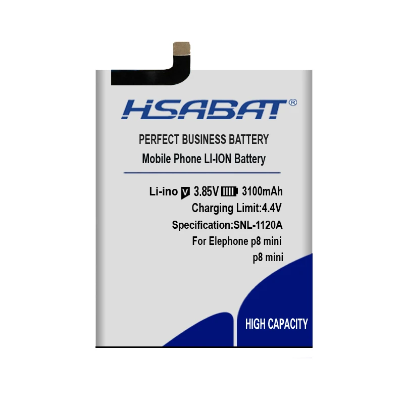 HSABAT 3100mAh Battery for Elephone P8 mini