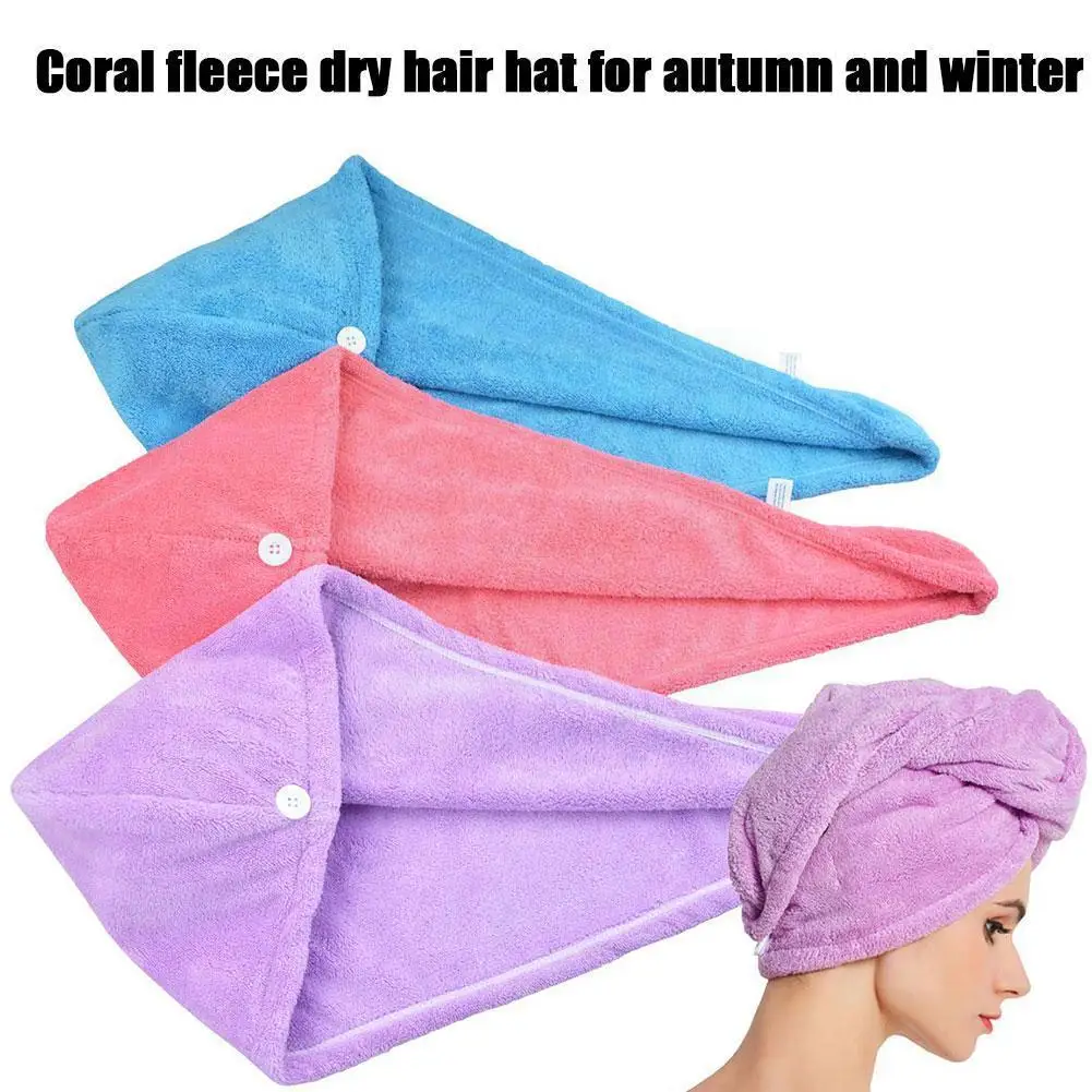 Microfiber Bath Towel Hair Dry Quick Drying Lady Soft Shower For Woman Man Turban Wrap Bathing Tools Q1h4 |