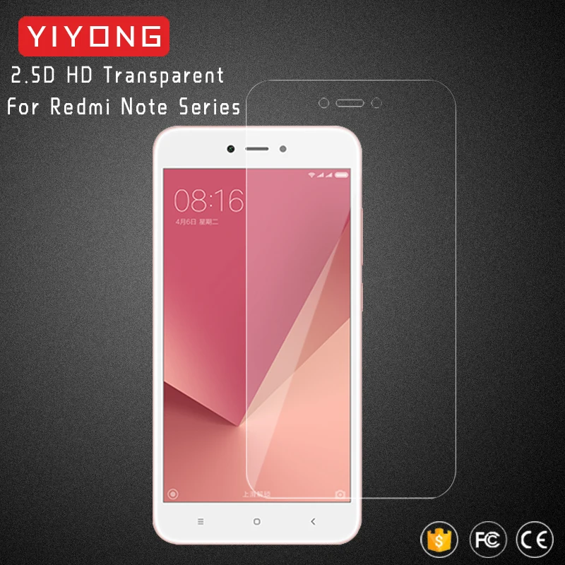 25pcs/lot YIYONG 2.5D HD Glass For Xiaomi Redmi Note 5 5A 6 Pro Tempered Screen Protector Xiomi 3 4 4X Prime | Мобильные телефоны и