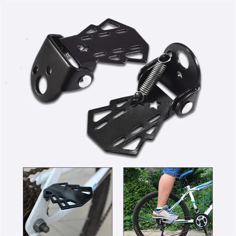 Pedal trasero para bicicleta de montaña, reposapiés plegables, accesorios de ciclismo, 1 par|Pedal bicicleta| - AliExpress