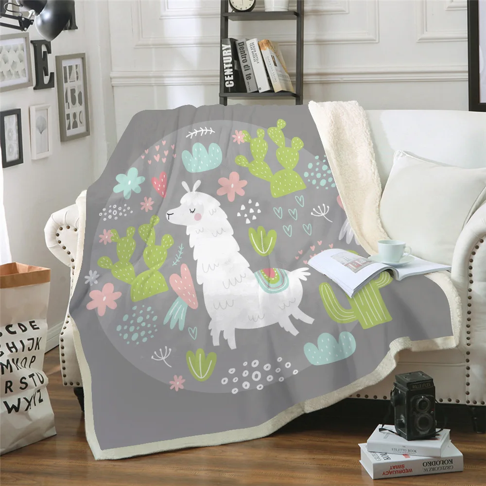 Cartoon-Alpaca-Series-Air-Conditioner-Cover-Blanket-Microfiber-Throw-Blanket-Sofa-bed-plane-Travel-Bedding-Dropshipping (1)