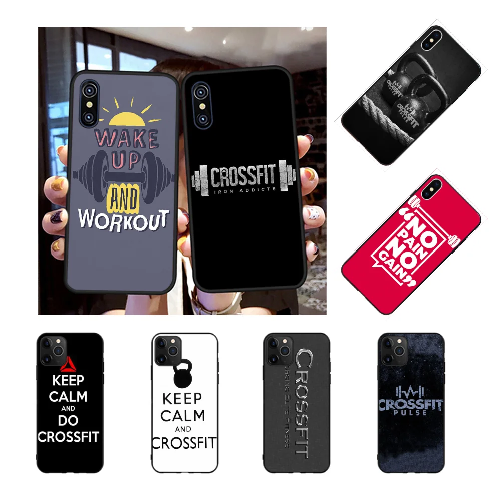 NBDRUICAI crossfit Bling Cute Phone Case для iPhone 11 pro XS MAX 8 7 6 6S Plus X 5S SE XR case|Бамперы| |