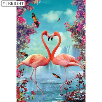

Diamond Painting Flamingos Diamond Mosaic Bird Diamond Embroidery Animals Picture of Rhinestones Full Square Home Decor