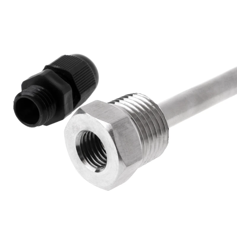 Погружной рукав Thermowell из нержавеющей стали 304 BSP 1/2 "для провода макс. 6 мм PT100 PT1000
