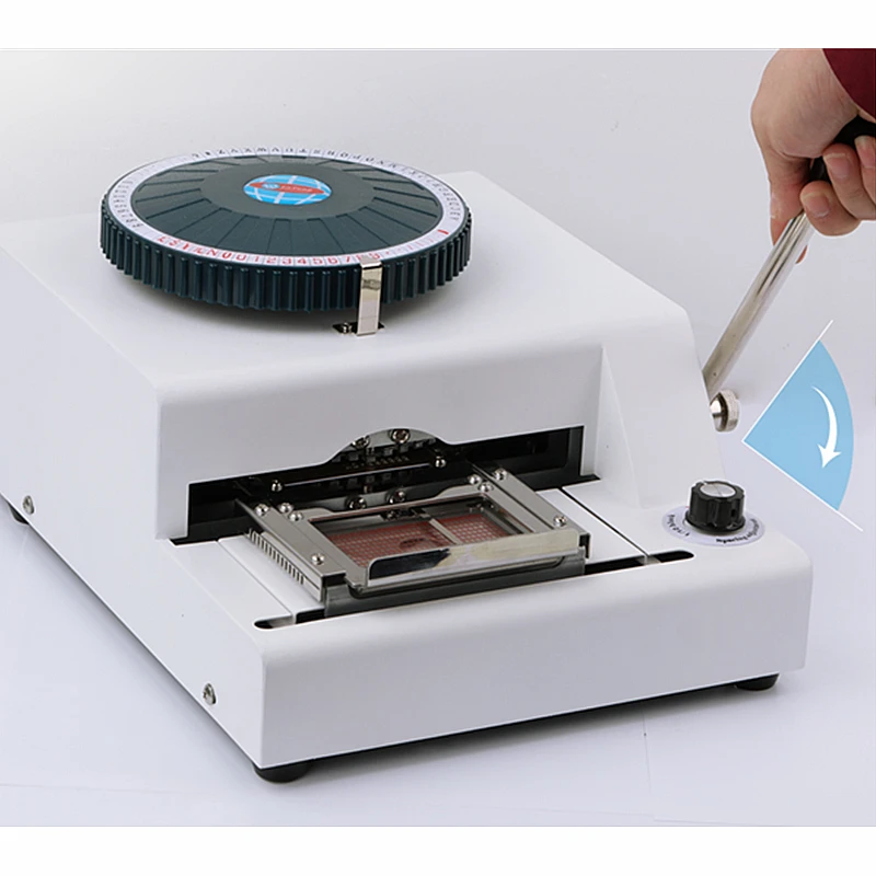 PVC Card Embosser Emboss Number Machine DIY Coding Machine Embossers Letters Numbers Embossing Coder Hot Stamping Machine