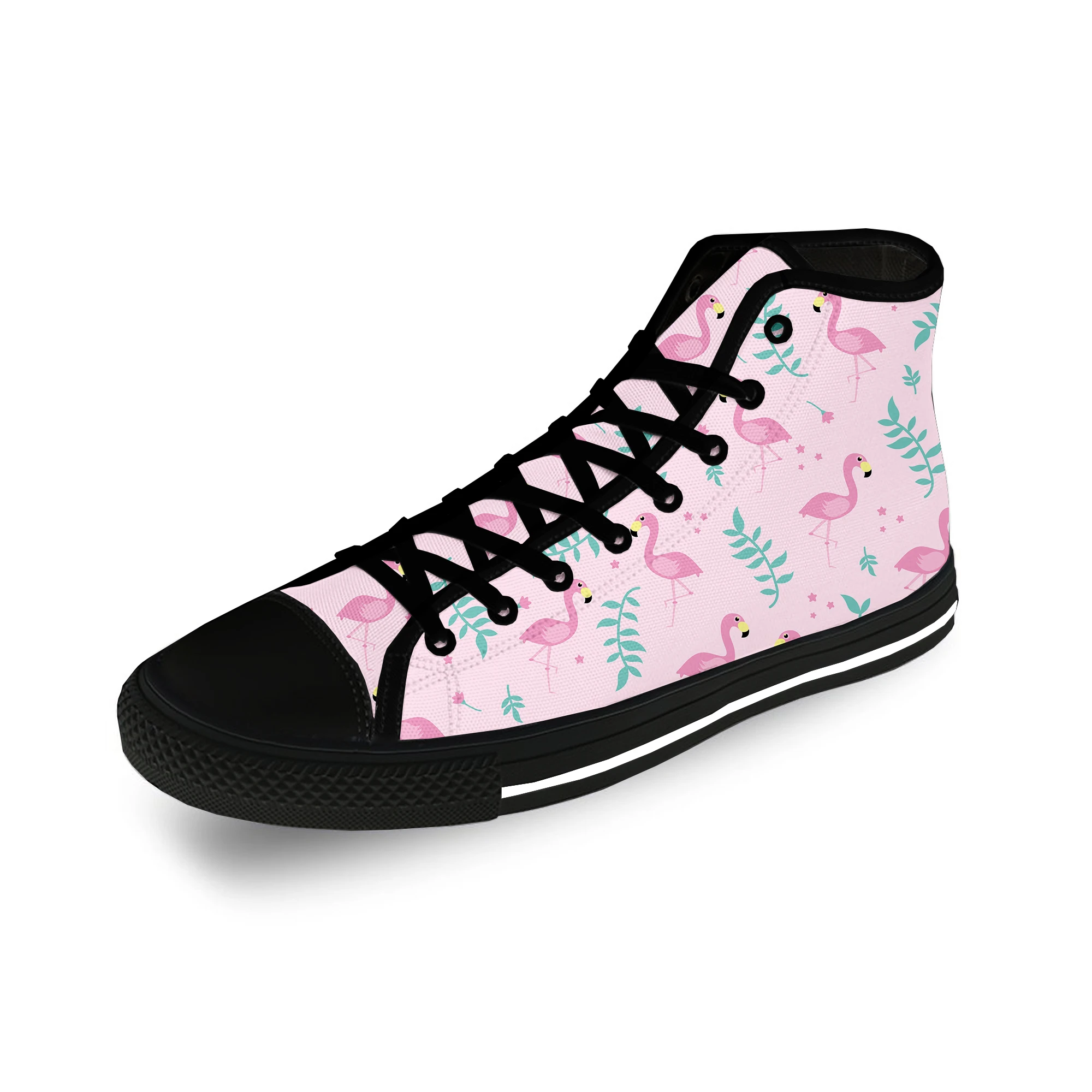 Flamingo Cartoon estetico panno Casual moda stampa 3D scarpe di tela alte  uomo donna Sneakers leggere e traspiranti|Scarpe casual da uomo| -  AliExpress