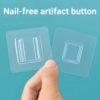 

DIY Double-sided Adhesive Wall Hooks Hanger Strong Transparent Hooks Suction Cup Sucker Wall Storage Holder For Kitchen Bathroom