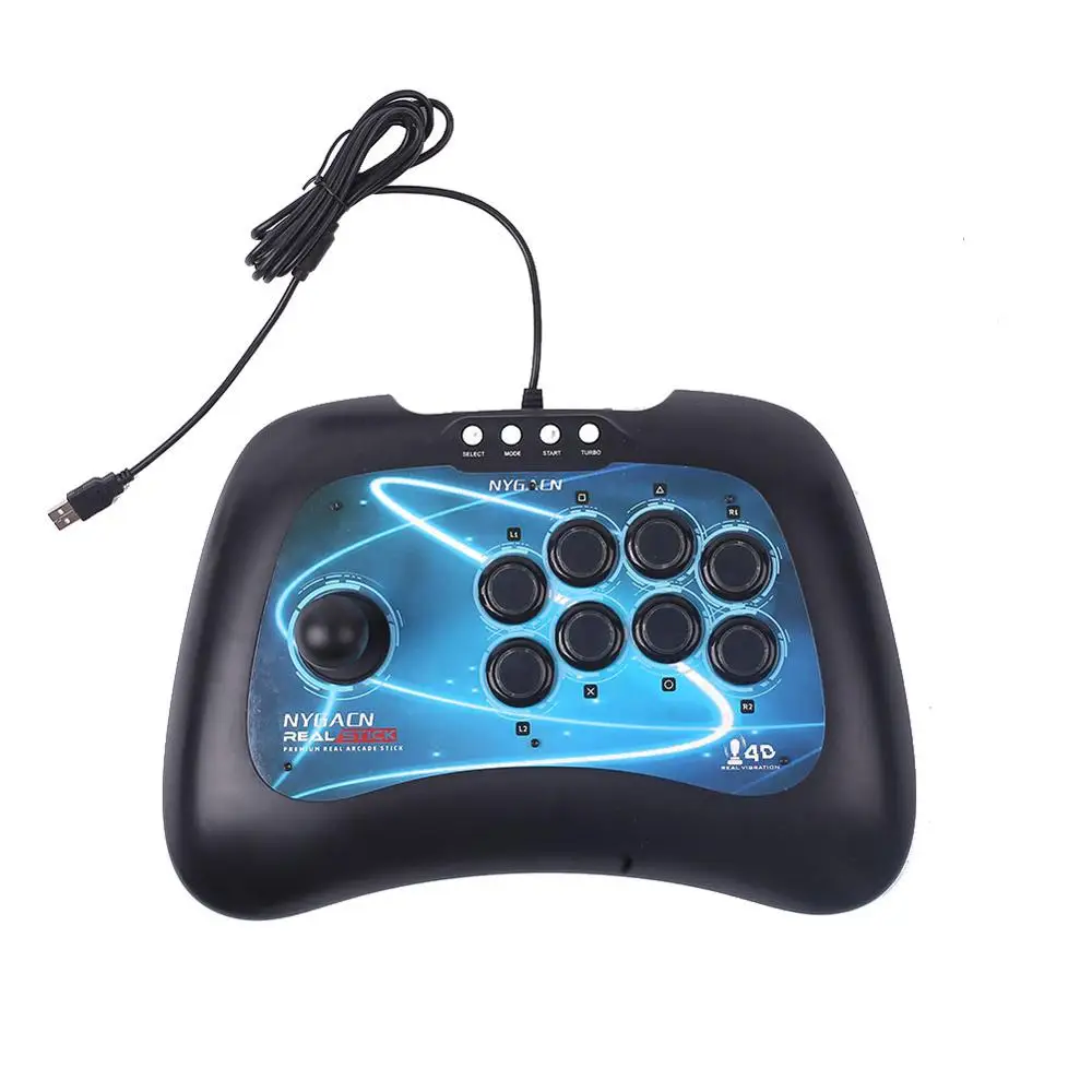 Cewaal NGP-302 USB проводной игровой контроллер для PS3 PC геймпад джойстики привод сетевая Битва - Цвет: black blue