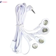 DHL DC pping1000pcs DC 2,5 мм 4 в 1 головка электрода провода/кабель для цифровой терапии машины, tens машина, массажер для похудения