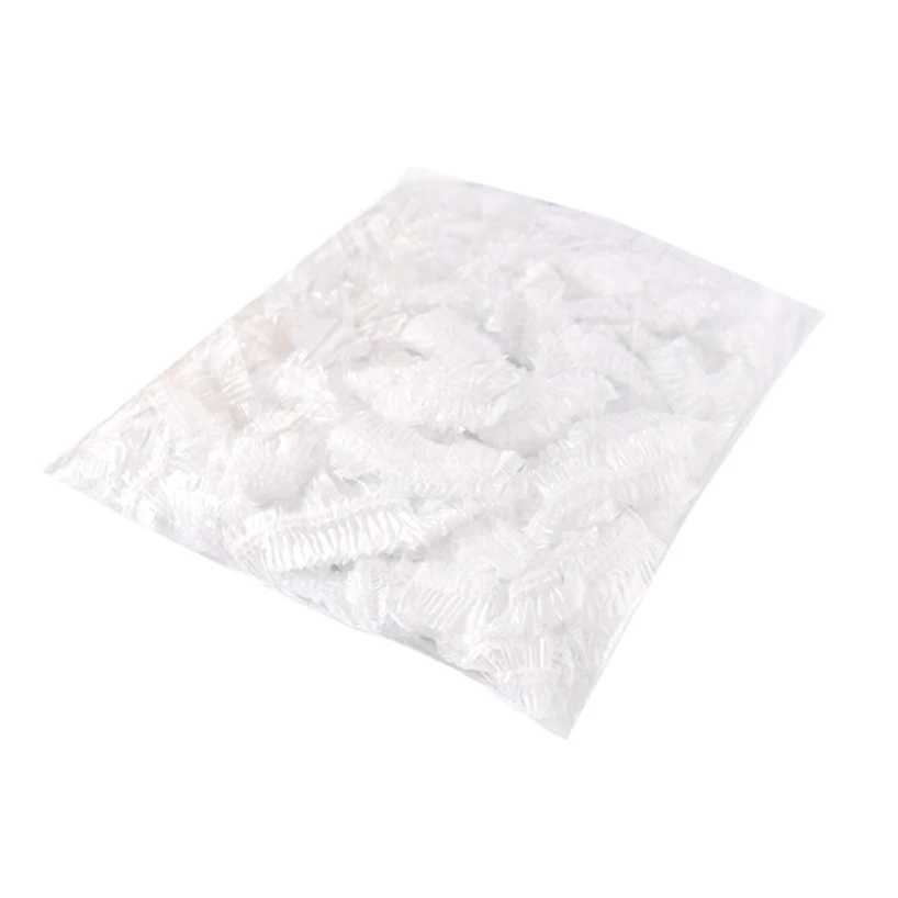 100 transparent plastic shower caps waterproof and dustproof for spa salon Durable practical and convenient household items