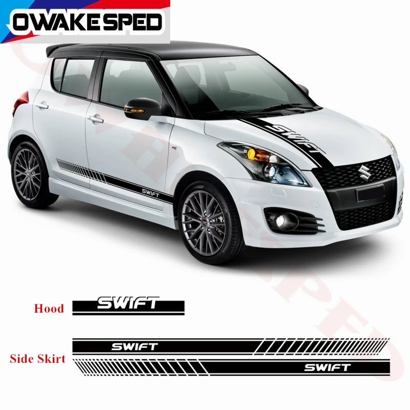 1 комплект двухсторонних декоративных наклеек для кузова автомобиля SUZUKI SWIFT Sport