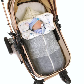 

Baby Sleeping Bags Winter Warm Infant Swaddle Blankets 0-12 Months Newborns Bebes Stroller Bedding Kids Sleep Sack