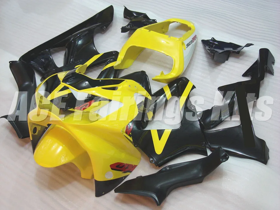Полный комплект обтекателя мотоцикла для Honda CBR929RR CBR900RR 929 2000 2001 00 01 929RR обтекатели ABS пластик желтый черный