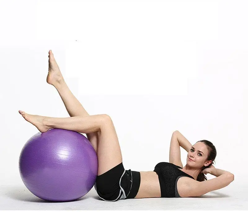 Exercise Balls Anti-Burst Yoga Balance Ball for Pilates, Yoga, Stability Training and Physical Therapy 55cm-75cm Size Fitness