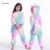 Kigurumi Onesie Дети Единорог Пижамы Для Детей Животных Мультфильм Одеяло Шпалы Детский Костюм Зима Мальчик Девочка Licorne Jumspuit