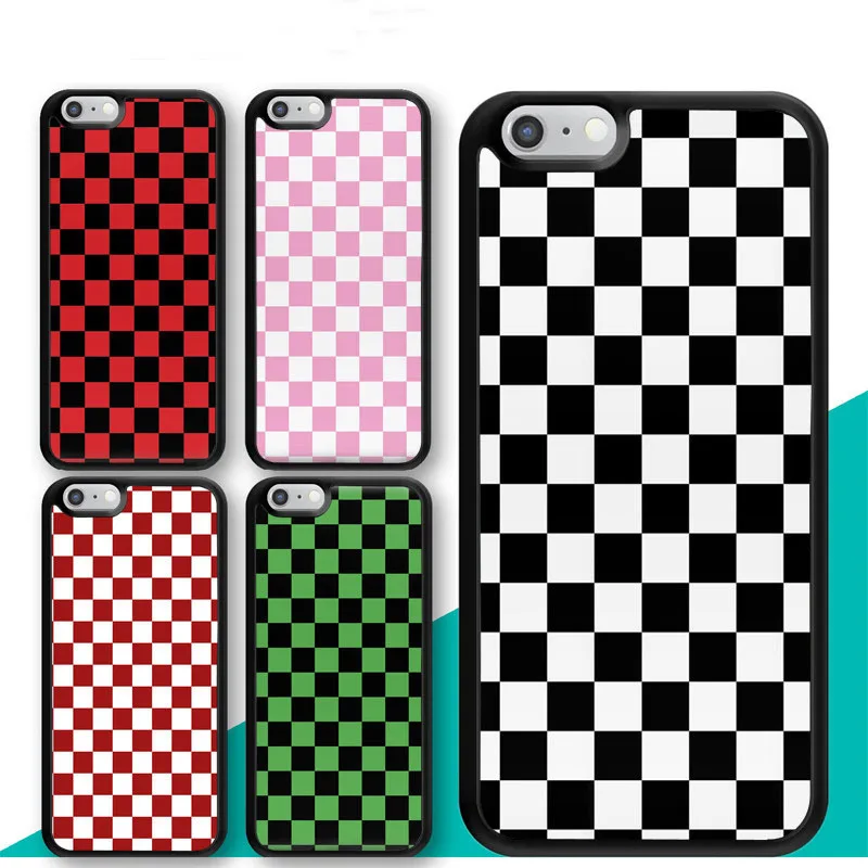 

Checkerboard Plaid Checked Checkered Phone Case for iphone 11 11pro 11promax X XR XS MAX 6 6s 7 8 Plus TPU Cover Coque