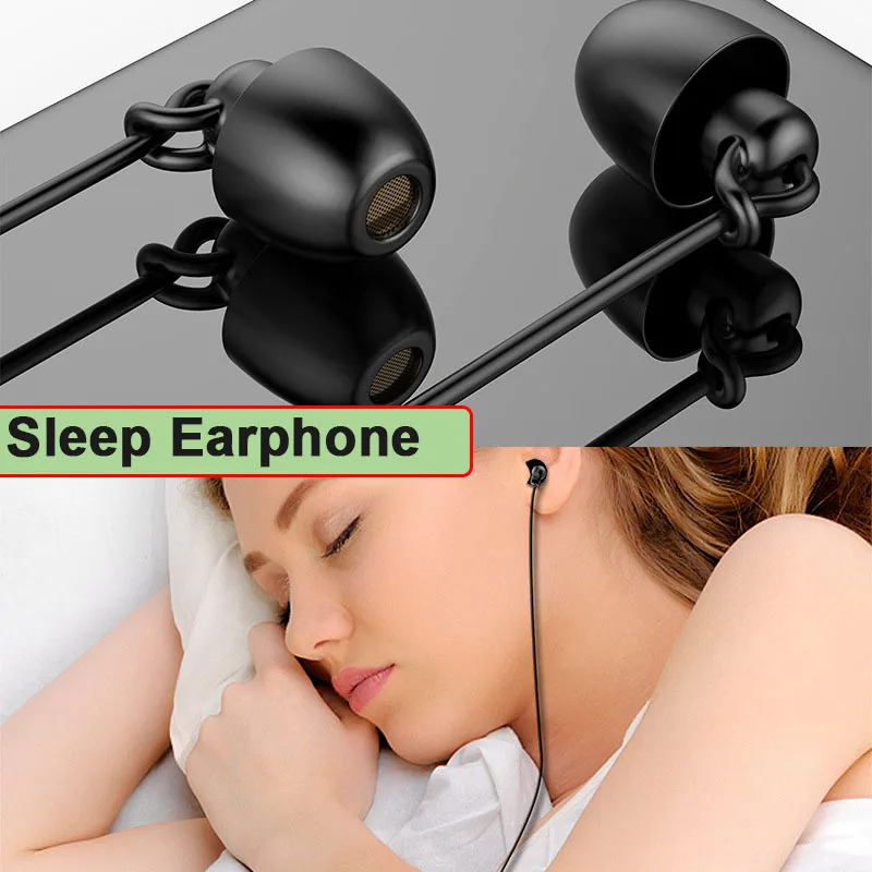 5pcs lot 3 5mm USB Type C Sleep Earphones With Mic Type C headset USB C Earbuds for Xiaomi huawei vivo iphone 4 5 6