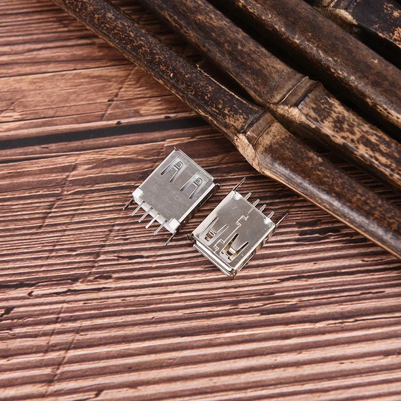 USB гнездо типа A 4Pin 180 градусов припой разъем