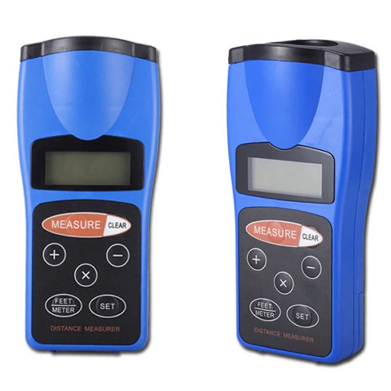 Multifunctional Ultrasonic Distance Measurer 0.5-18 meters Infrared Laser Range Finder LCD Display Digital Rangefinder