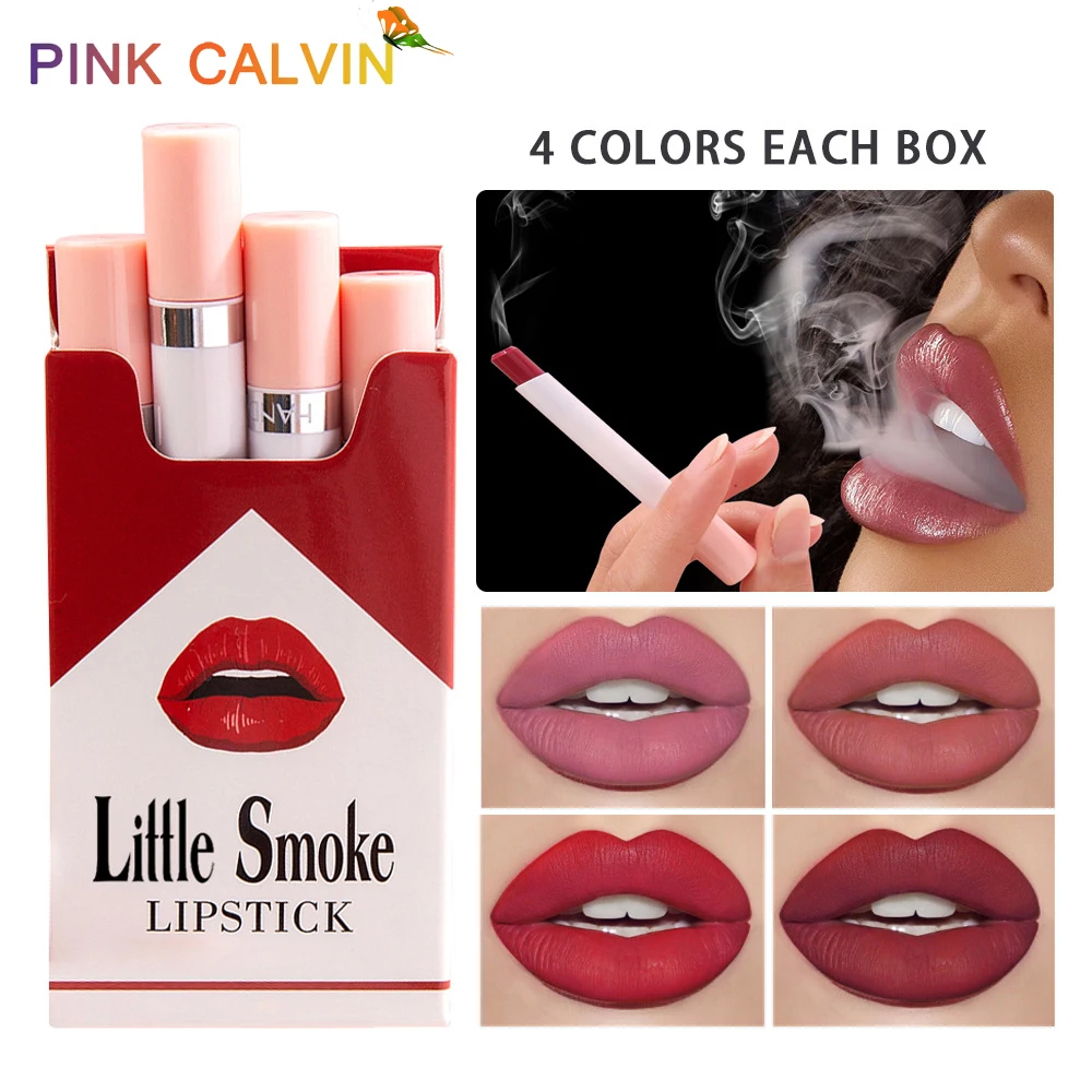 

12 Colors Sexy Cigarette Matte Lipsticks for Make Up Waterproof Pigment Long Lasting Batom Lip Balm Makeup Lipstick set