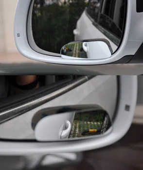 

2PCS Car Rear View Mirror Rotatable 360 Degree Adjustable Wide Angle Convex Mirror Auto Safety Blind Spot Mirror for Parking