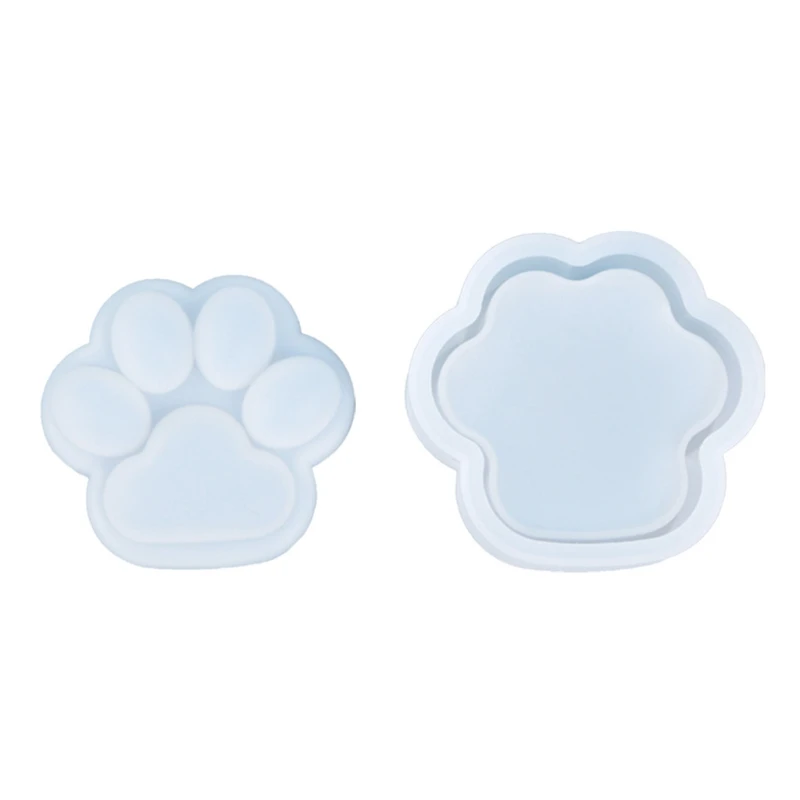 CHR Moule En Silicone En Forme De Patte De Chat Moule En Résine époxy Cristal Pour Porte-clés De