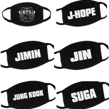 1Pcs Newest creative Cartoon Kpop Fashion personality Anime Letters Women Men Dustproof outdoor street warm Mouth Face Mask