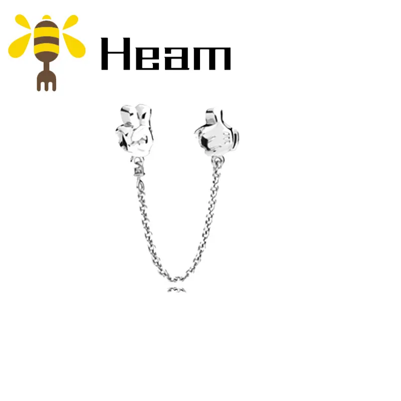 Heam, высокое качество,, Стерлинговое Серебро, 925 пробы, pan, браслет с подвеской, сделай сам, бусины для женщин, модные, Роскошные, подлинные ювелирные изделия - Окраска металла: style 5