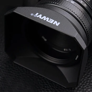 

Lens Hood Easy Install Square Shape Practical Protective Retro Style Aluminum Alloy Anti Glare Adjustable Outdoor Camera