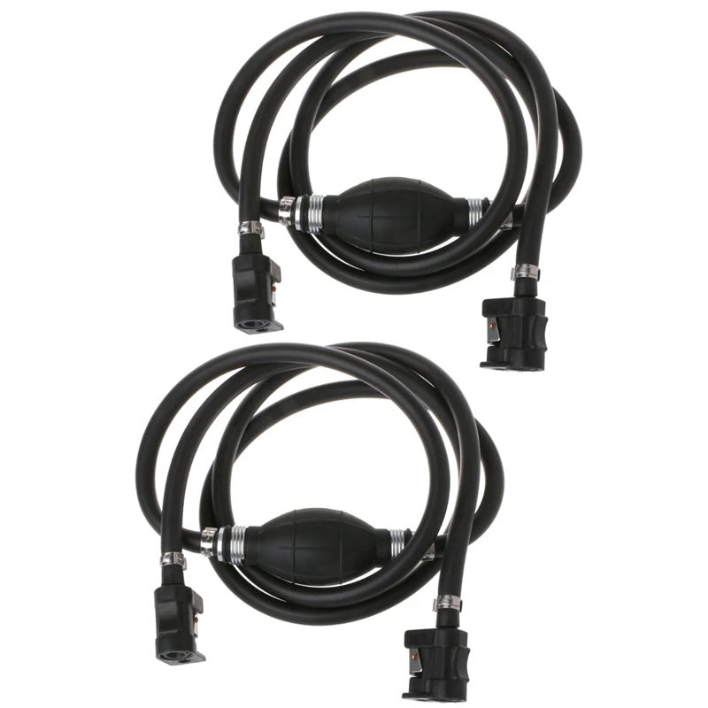2x Fuel Line Hose Outboard Boat Engine Petrol Tank Connectors Kit For