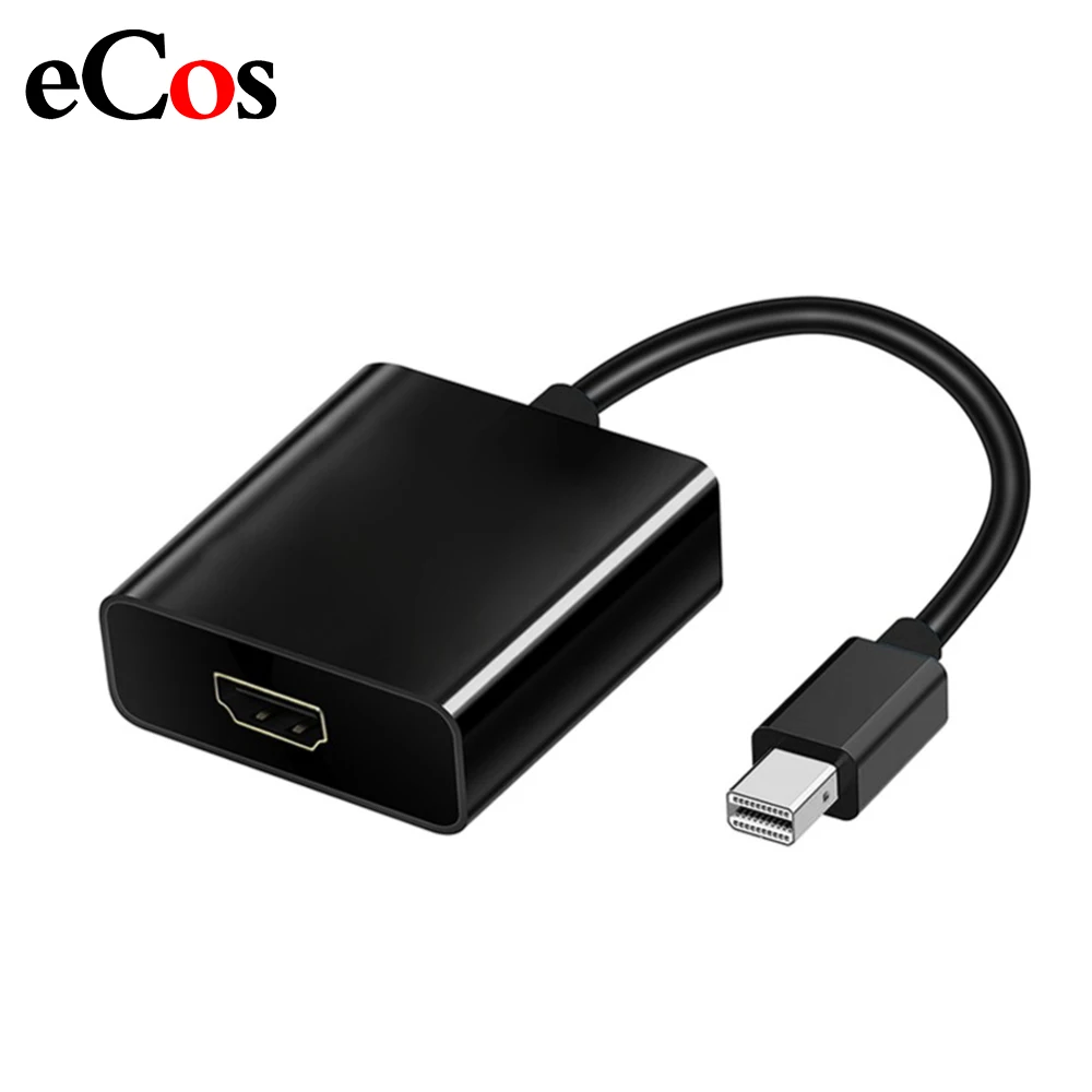 Адаптер eCos M/F Thunderbolt Mini DisplayPort-HDMI-совместимый адаптер для MacBook Pro Air iMac HD 1080p |