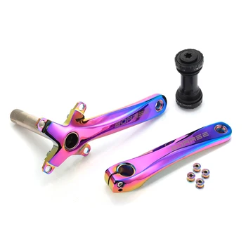 

170mm mountain bike narrow wide chainring titanizing vacuum coating bicycle crank chainwheel 104BCD mtb crankset