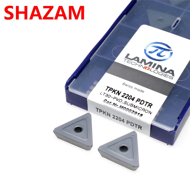 

TPKN2204PDTR-LT30 Carbide Inserts Cutter CNC Lathe For Metal Chipbreaker 60 Triangle Shape Turning Tool With Positive Rake Angle