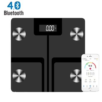 

Body Fat Scale Smart BMI Scale LED Digital Wireless Weight Scale Balance Smart Electronic Scales bluetooth APP Android IOS 2020