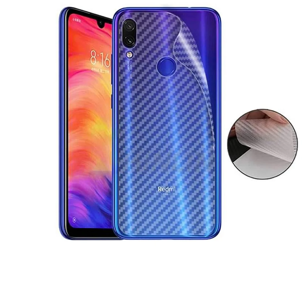 5 шт./партия 3D углеродное волокно задняя пленка для Xiaomi Redmi Note 8 Pro мягкая стеклянная задняя пленка для Xiaomi Redmi Note 7 Pro наклейка