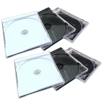 

6pcs Plastic DVD Case Portable CD Storage Box CD Package Case Durable DVD Box for Home Cinema Shop