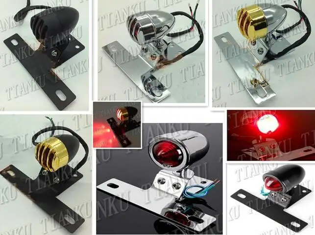 Motorcycle Metal Tail Light License Plate Bracket For Honda Shadow Spirit Sabre Aero ACE Steed VLX 400 600 1100 DLX VTX1300 1800 |