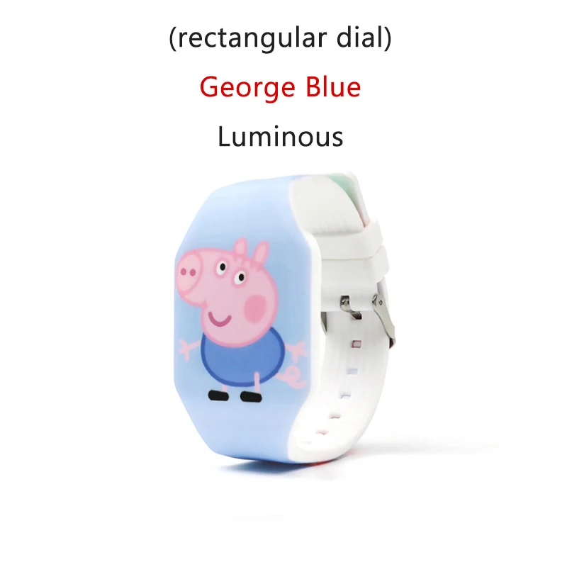 Peppa часы с изображением свинки Джордж Пегги Многофункциональный Детский мультфильм спортивный светодиодный сенсорный электронные часы