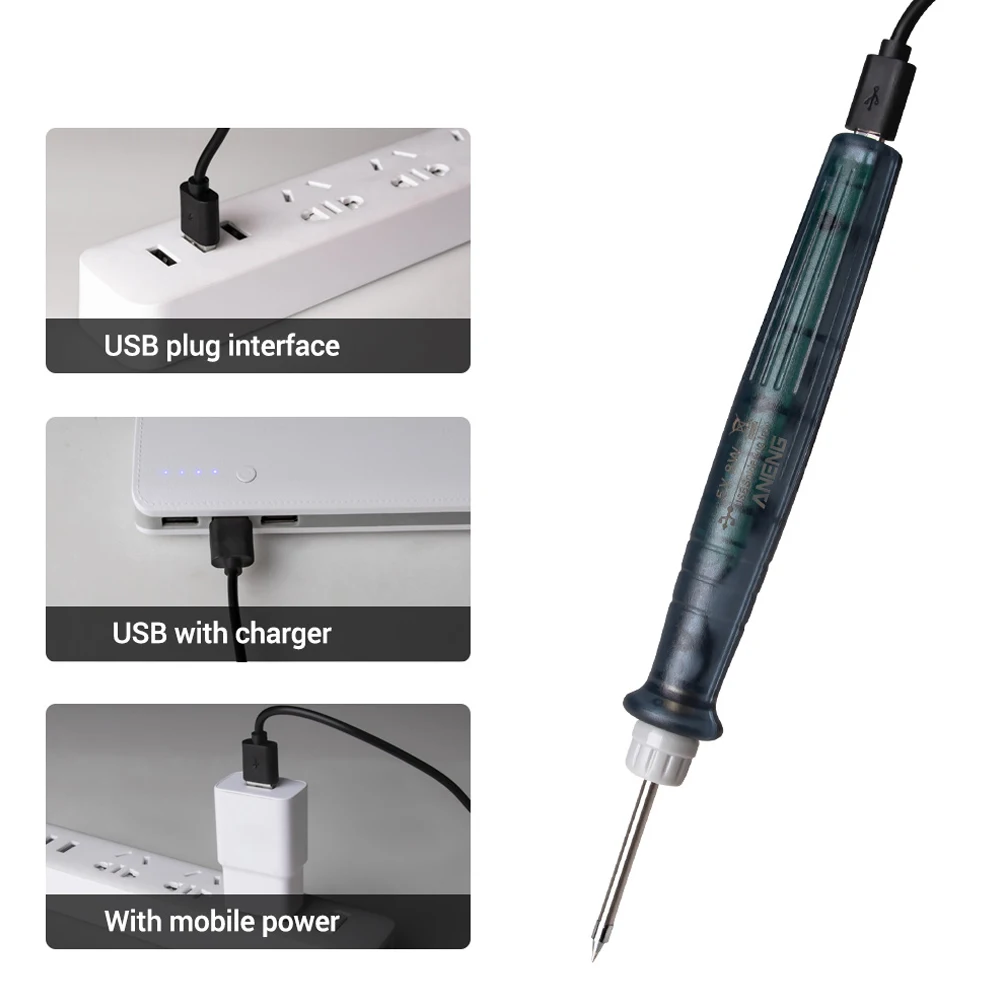 Портативный мини USB паяльник ручка 5 в 8 Вт мини-фиксатор кнопка переключатель Электропитание паяльная станция сварочное оборудование инструменты