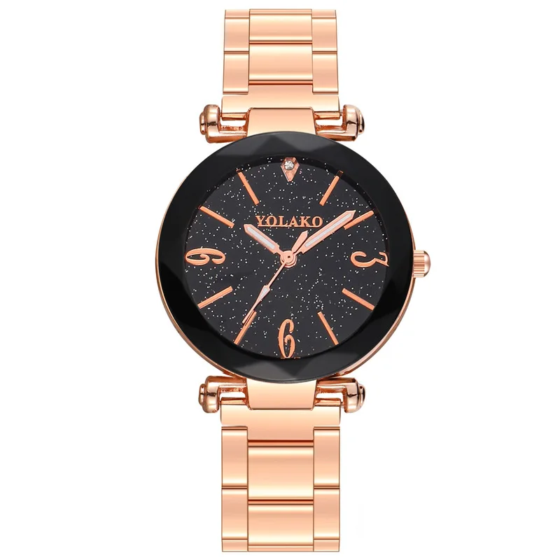 

Hot new alloy steel belt with brick the table star surface design ladies leisure fashion watches