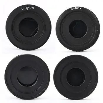

C Mount Lens Adapter Ring Accessory with Rear Cover for Olympus M4/3 for Sony for Fuji for Canon Mirrorless Camera