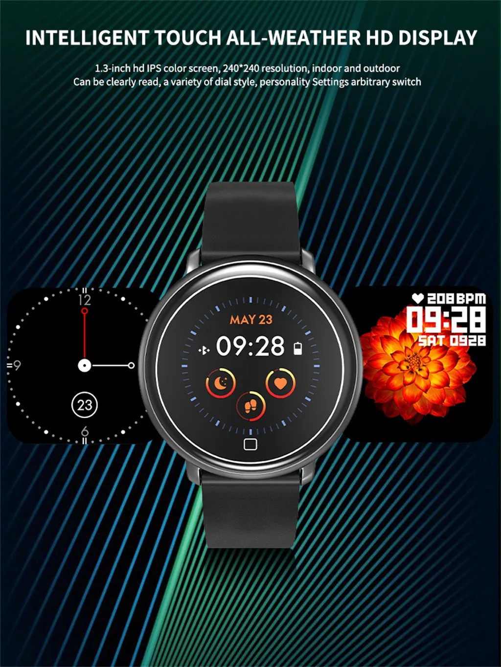 smart watch сердечный ритм крови Давление сна Смарт-часы с мониторингом шагомер браслет дропшиппинг