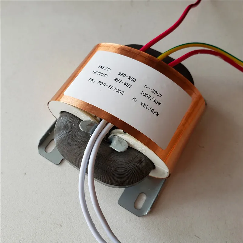 Escudo de Cobre para Dac Decodificador de Alta Transformador Núcleo R20 Personalizado 230 30va Pre-amplificador Fidelidade 100 v 0.3a r