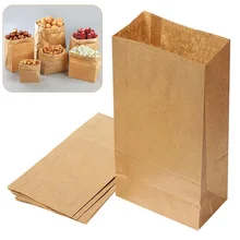 10 шт./компл. печенья упаковывая упаковка поставки для вечерние свадебные сувениры ручной работы хлебное печенье подарок коричневый пакет из крафт-бумаги