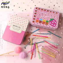 Hyuna-цветная длинная заколка, Южная Корея, заколки конфетного цвета, Женская повязка на голову для девочек, макароны, детский головной убор на застежке