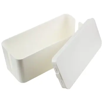 

Plastic Wire Storage Box Power Line Storage organizer Cable collect Cases Junction Box Power Strip Cord Storage Boxes-white